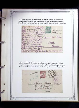 1846-1970 Deux cartons de lettres dont une collection
