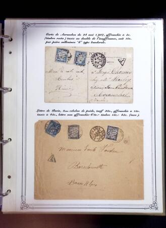 1846-1970 Deux cartons de lettres dont une collection