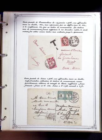 1846-1970 Deux cartons de lettres dont une collection