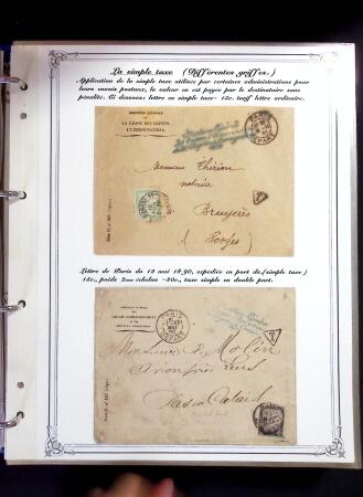 1846-1970 Deux cartons de lettres dont une collection