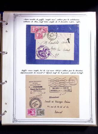 1846-1970 Deux cartons de lettres dont une collection
