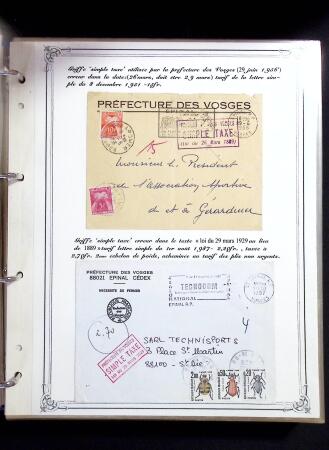 1846-1970 Deux cartons de lettres dont une collection