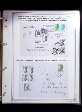 1846-1970 Deux cartons de lettres dont une collection
