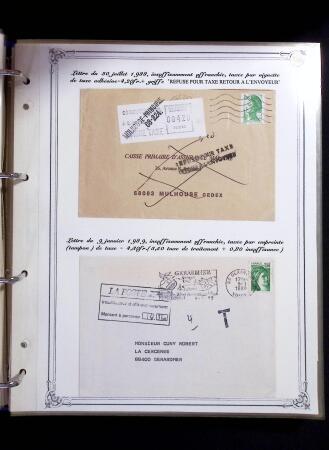 1846-1970 Deux cartons de lettres dont une collection