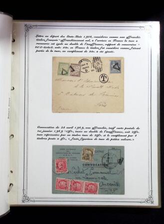 1846-1970 Deux cartons de lettres dont une collection