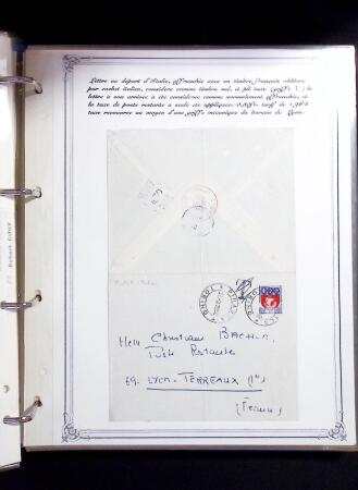 1846-1970 Deux cartons de lettres dont une collection