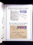 1846-1970 Deux cartons de lettres dont une collection
