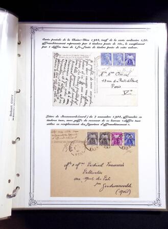 1846-1970 Deux cartons de lettres dont une collection