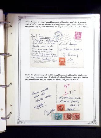 1846-1970 Deux cartons de lettres dont une collection