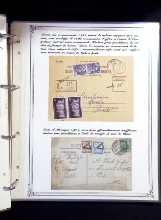 1846-1970 Deux cartons de lettres dont une collection