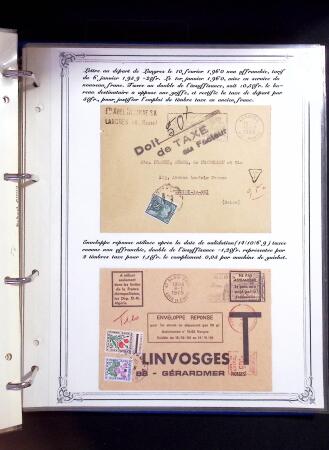 1846-1970 Deux cartons de lettres dont une collection