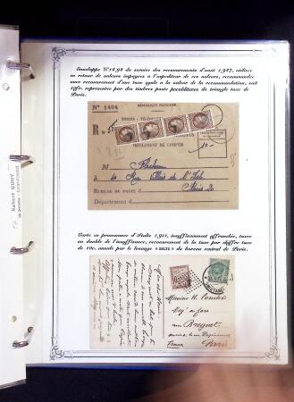1846-1970 Deux cartons de lettres dont une collection
