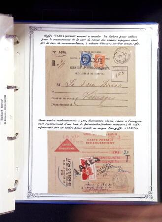 1846-1970 Deux cartons de lettres dont une collection