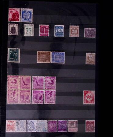 1871-2010, Mint & used collection of Japan in 11 stockbooks