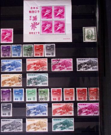 1871-2010, Mint & used collection of Japan in 11 stockbooks