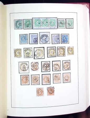 1849-1960, Neat mostly used old-time collection mounted