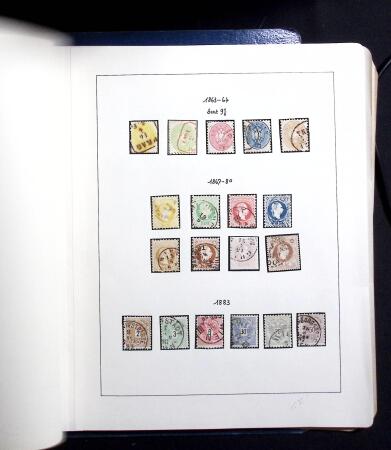 1850-1920, Mint and used collection of Austria on pages