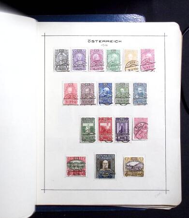 1850-1920, Mint and used collection of Austria on pages