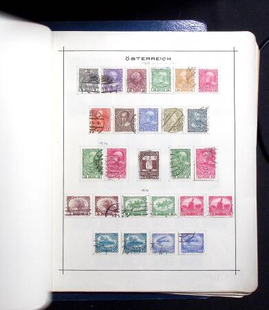 1850-1920, Mint and used collection of Austria on pages