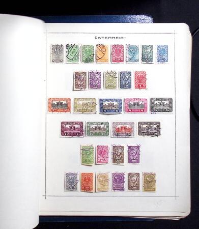 1850-1920, Mint and used collection of Austria on pages