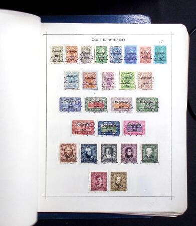 1850-1920, Mint and used collection of Austria on pages