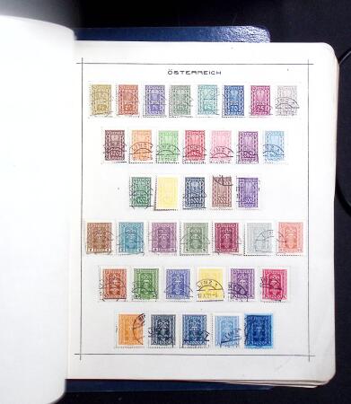 1850-1920, Mint and used collection of Austria on pages