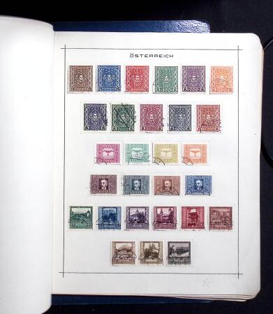 1850-1920, Mint and used collection of Austria on pages