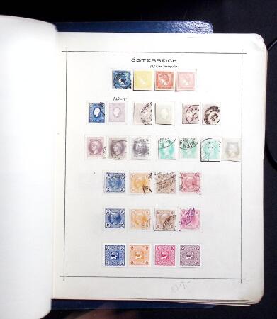 1850-1920, Mint and used collection of Austria on pages