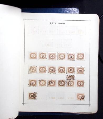 1850-1920, Mint and used collection of Austria on pages