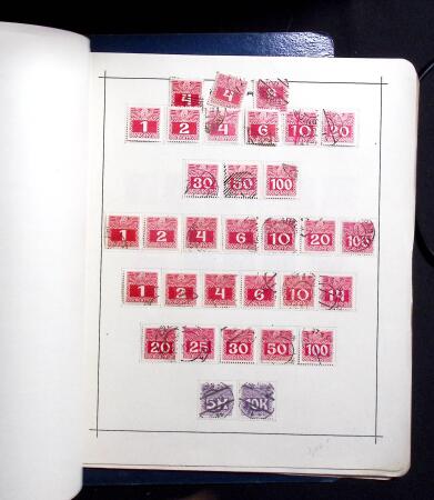 1850-1920, Mint and used collection of Austria on pages