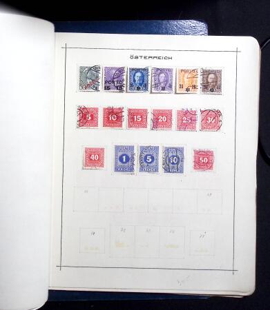 1850-1920, Mint and used collection of Austria on pages