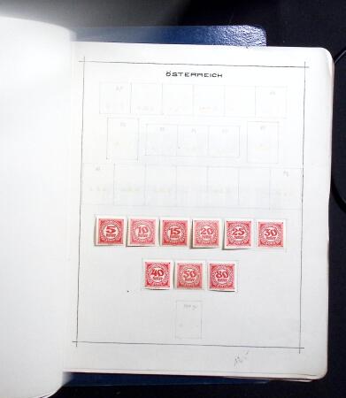 1850-1920, Mint and used collection of Austria on pages