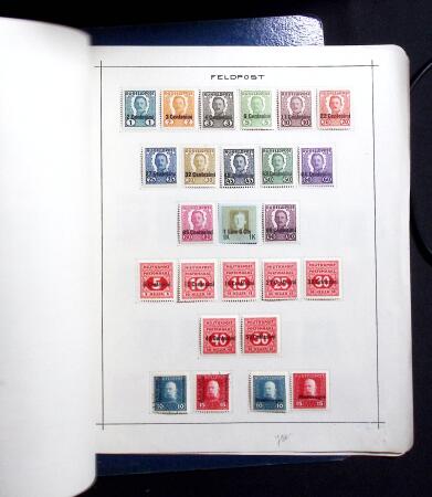 1850-1920, Mint and used collection of Austria on pages