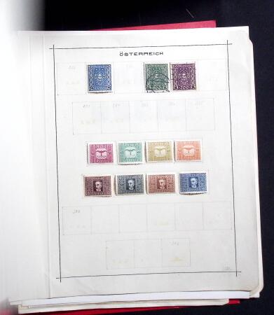 1850-1920, Mint and used collection of Austria on pages