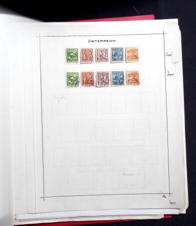 1850-1920, Mint and used collection of Austria on pages