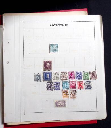 1850-1920, Mint and used collection of Austria on pages
