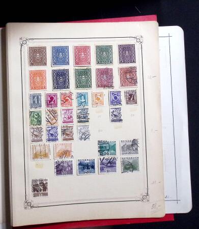 1850-1920, Mint and used collection of Austria on pages