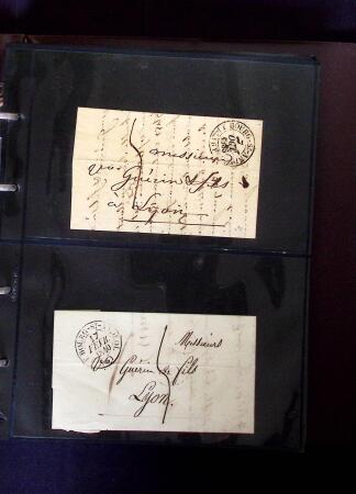 1770-1990 Collection de lettres avec Marques postales