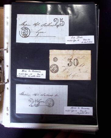 1770-1990 Collection de lettres avec Marques postales
