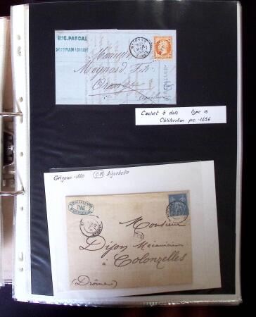 1770-1990 Collection de lettres avec Marques postales