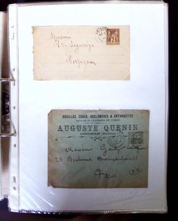 1770-1990 Collection de lettres avec Marques postales