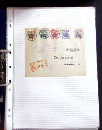 1915-20 Attractive study on GERMANIA overprinted