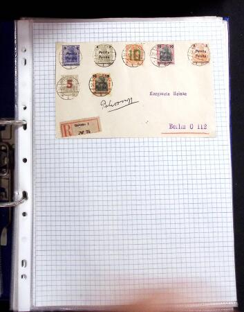 1915-20 Attractive study on GERMANIA overprinted