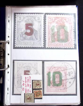 1915-20 Attractive study on GERMANIA overprinted