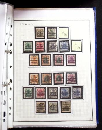 1915-20 Attractive study on GERMANIA overprinted