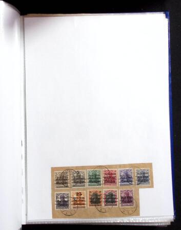 1915-20 Attractive study on GERMANIA overprinted