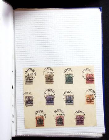 1915-20 Attractive study on GERMANIA overprinted