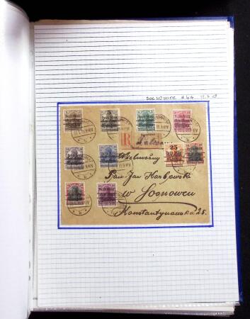 1915-20 Attractive study on GERMANIA overprinted