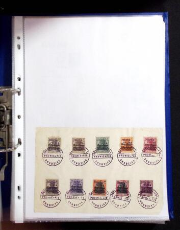1915-20 Attractive study on GERMANIA overprinted