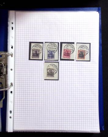 1915-20 Attractive study on GERMANIA overprinted